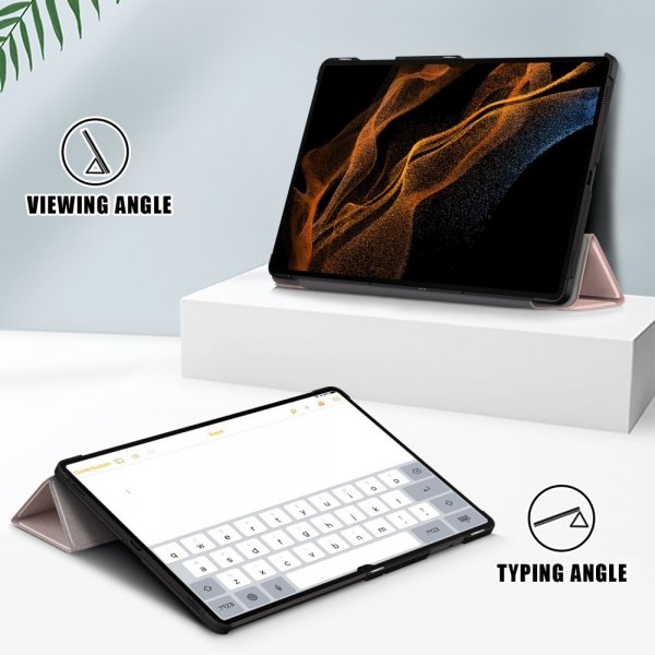 Samsung Galaxy Tab S9 Ultra Cover Trifold Rosegold