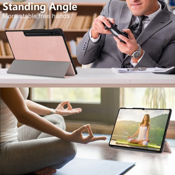 Samsung Galaxy Tab S9 Ultra Cover Trifold Rosegold