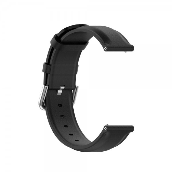 Samsung Galaxy Watch 20mm Rem Ægte Læder Sort