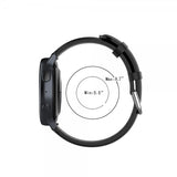Samsung Galaxy Watch 20mm Rem Ægte Læder Sort