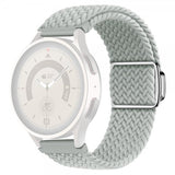 Samsung Galaxy Watch 20 mm Urrem Flettet Nylon Lysegrå