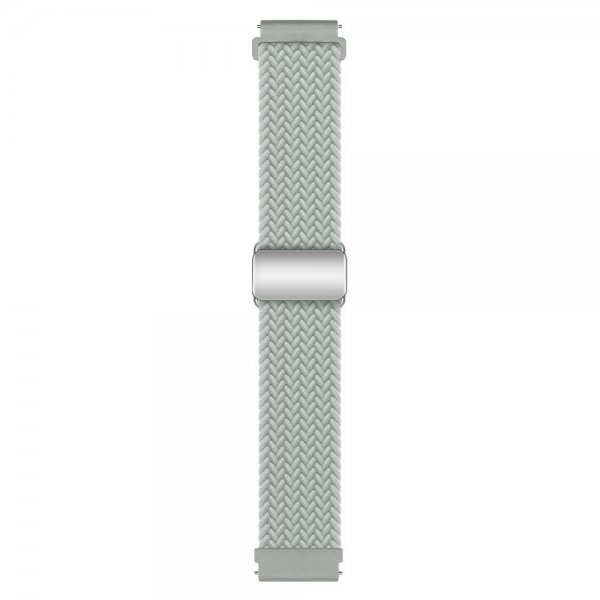Samsung Galaxy Watch 20 mm Urrem Flettet Nylon Lysegrå