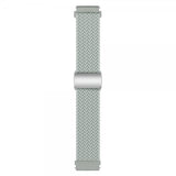 Samsung Galaxy Watch 20 mm Urrem Flettet Nylon Lysegrå