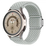 Samsung Galaxy Watch 20 mm Urrem Flettet Nylon Lysegrå
