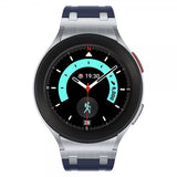 Samsung Galaxy Watch 20mm Silikone Rem Sølv Spænde Blå