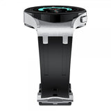 Samsung Galaxy Watch 20mm Silikonerem Sølv Spænde Sort