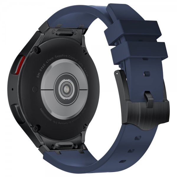 Samsung Galaxy Watch 20mm Silikonerem Sort Spænde Blå