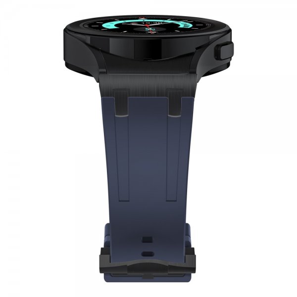 Samsung Galaxy Watch 20mm Silikonerem Sort Spænde Blå