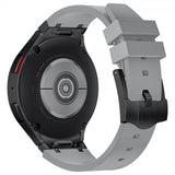 Samsung Galaxy Watch 20mm Silikone Rem Sort Spænde Grå