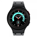 Samsung Galaxy Watch 20mm Silikone Rem Sort Spænde Grå