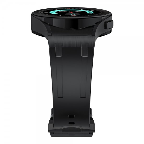 Samsung Galaxy Watch 20mm Silikonerem Sort Spænde Sort