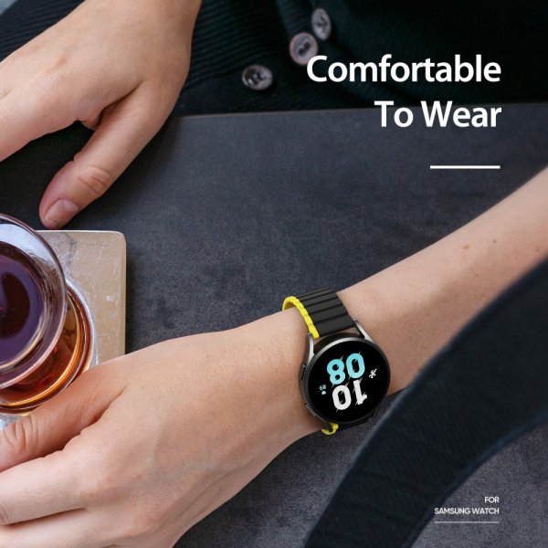 Dux Ducis Samsung Galaxy Watch 20mm Rem LD Series Gul
