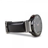 Puro Samsung Galaxy Watch 20 mm Armbånd Læder Rem Sort