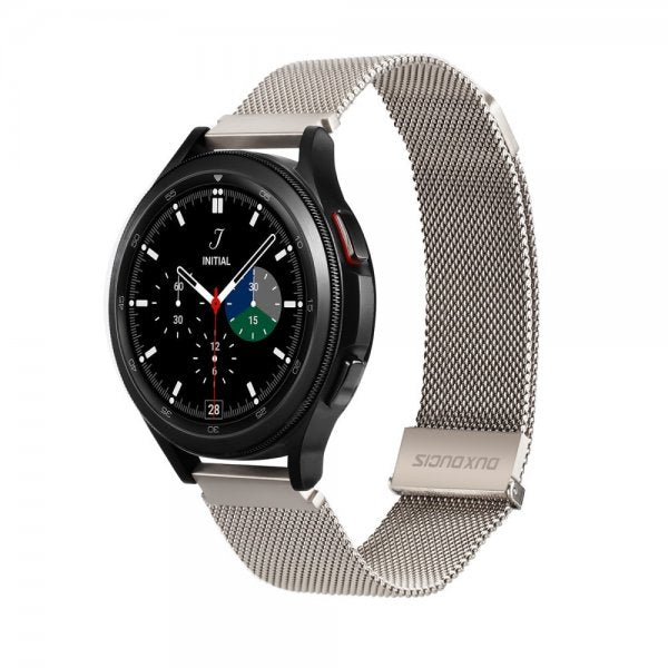 Dux Ducis Samsung Galaxy Watch 20mm Rem Milanese Starlight Sølv