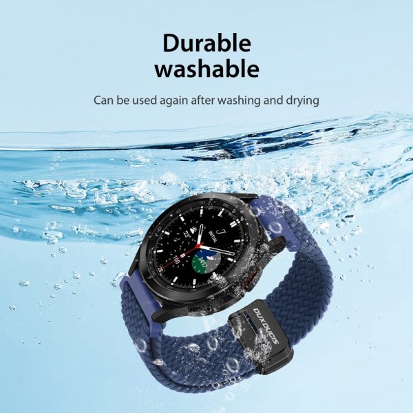 Dux Ducis Samsung Galaxy Watch 20 mm Armbånd Mixture Pro Series Storm Blue