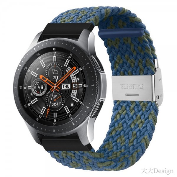 Samsung Galaxy Watch 20mm Rem Nylon Blå Grøn