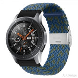 Samsung Galaxy Watch 20mm Rem Nylon Blå Grøn