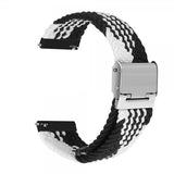 Samsung Galaxy Watch 20mm Rem Nylon Hvid Sort