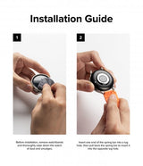 Ringke Samsung Galaxy Watch 20mm Rem Silikone One Bold Bånd Orange