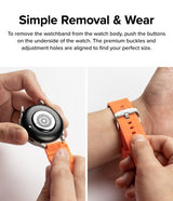Ringke Samsung Galaxy Watch 20mm Rem Silikone One Bold Bånd Orange