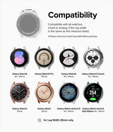 Ringke Samsung Galaxy Watch 20mm Rem Silikone One Bold Bånd Orange