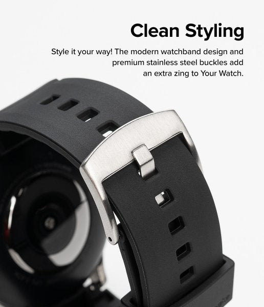 Ringke Samsung Galaxy Watch 20mm Rem Gummi One Bold Band Sort