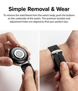 Ringke Samsung Galaxy Watch 20mm Rem Gummi One Bold Band Sort