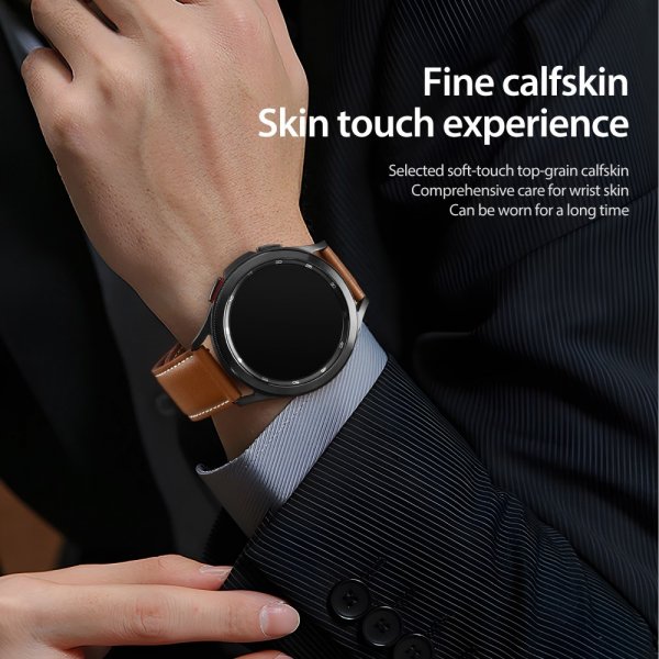 Dux Ducis Samsung Galaxy Watch 20mm Armbånd YA-serien Brun