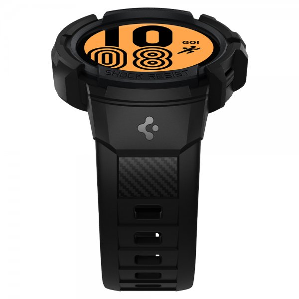 Spigen Samsung Galaxy Watch 4/5 40mm Skal med rem Rugged Armor Pro Sort