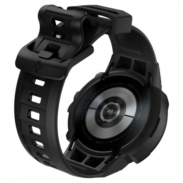 Spigen Samsung Galaxy Watch 4/5 40mm Skal med Armbånd Rugged Armor Pro Charcoal Gray
