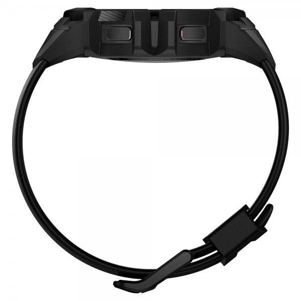 Spigen Samsung Galaxy Watch 4/5 40mm Skal med Armbånd Rugged Armor Pro Charcoal Gray