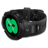 Spigen Samsung Galaxy Watch 4/5 40mm Cover og Armbånd Rugged Armor Pro Sort