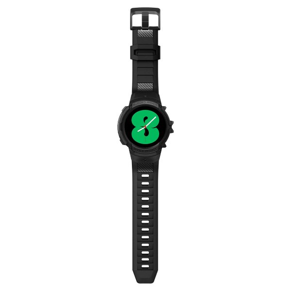 Spigen Samsung Galaxy Watch 4/5 40mm Cover og Armbånd Rugged Armor Pro Sort
