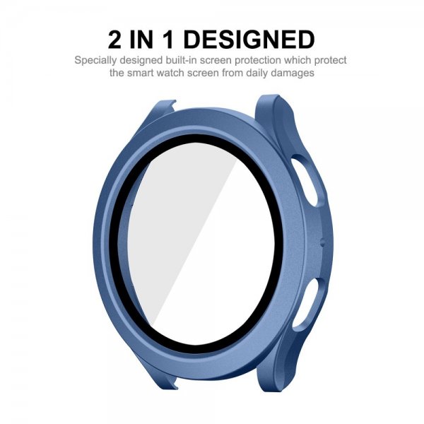 Enkay Samsung Galaxy Watch 4/5 44mm Cover med Indbygget skærmbeskytter Blå