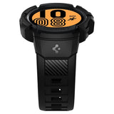 Spigen Samsung Galaxy Watch 4/5 44mm Cover og Rem Rugged Armor Pro Sort