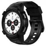 Spigen Samsung Galaxy Watch 4 Classic 42 mm cover med rem Rugged Armor Pro Sort