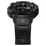Spigen Samsung Galaxy Watch 4 Classic 46mm Cover med rem Rugged Armor Pro Sort