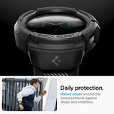 Spigen Samsung Galaxy Watch 5 Pro 45mm Cover og Rem Rugged Armor Pro Sort