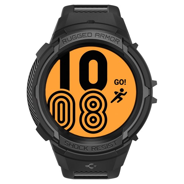 Spigen Samsung Galaxy Watch 5 Pro 45mm Cover og Rem Rugged Armor Pro Sort