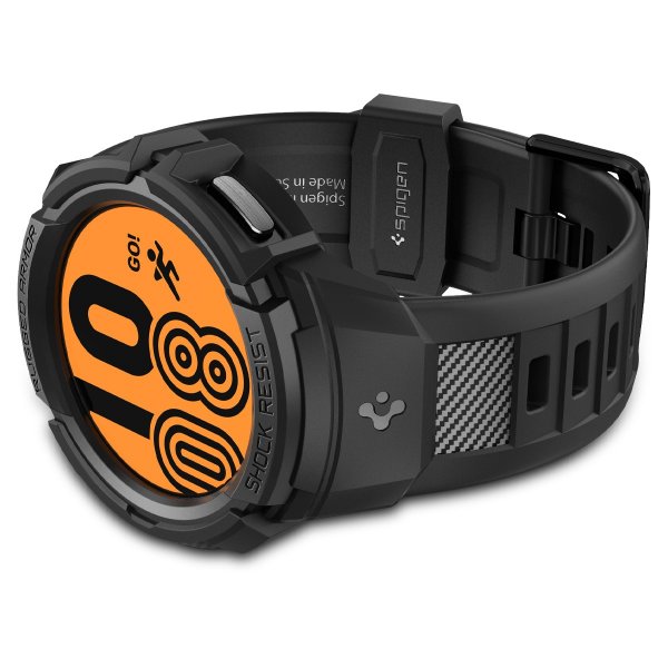 Spigen Samsung Galaxy Watch 5 Pro 45mm Cover og Rem Rugged Armor Pro Sort