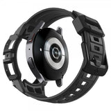 Spigen Samsung Galaxy Watch 6 44mm Cover og Rem Rugged Armor Pro Sort