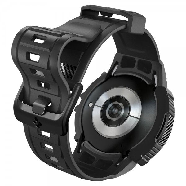 Spigen Samsung Galaxy Watch 6 44mm Cover og Rem Rugged Armor Pro Sort
