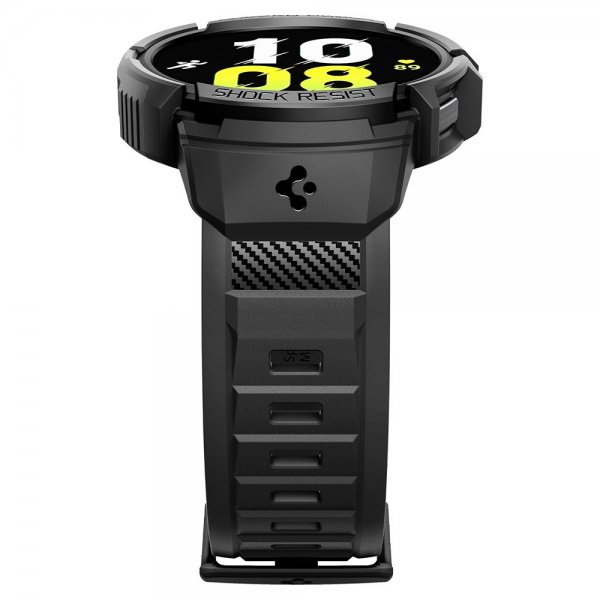 Spigen Samsung Galaxy Watch 6 44mm Cover og Rem Rugged Armor Pro Sort