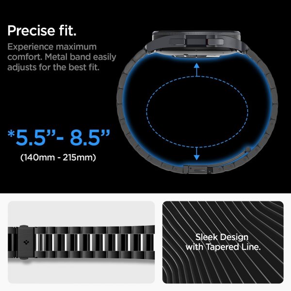 Spigen Samsung Galaxy Watch 6 Classic 47mm Rem Modern Fit 316L Sort