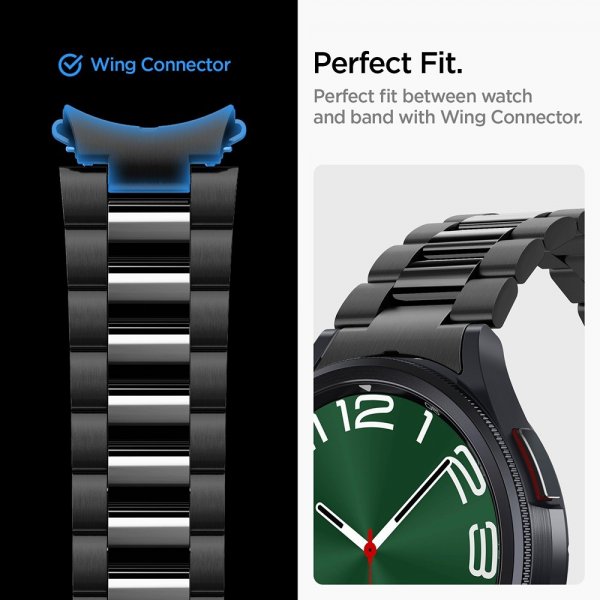 Spigen Samsung Galaxy Watch 6 Classic 47mm Rem Modern Fit 316L Sort