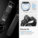 Spigen Samsung Galaxy Watch 6 Classic 47mm Skal og Armbånd Rugged Armor Pro Sort