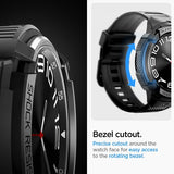 Spigen Samsung Galaxy Watch 6 Classic 47mm Skal og Armbånd Rugged Armor Pro Sort