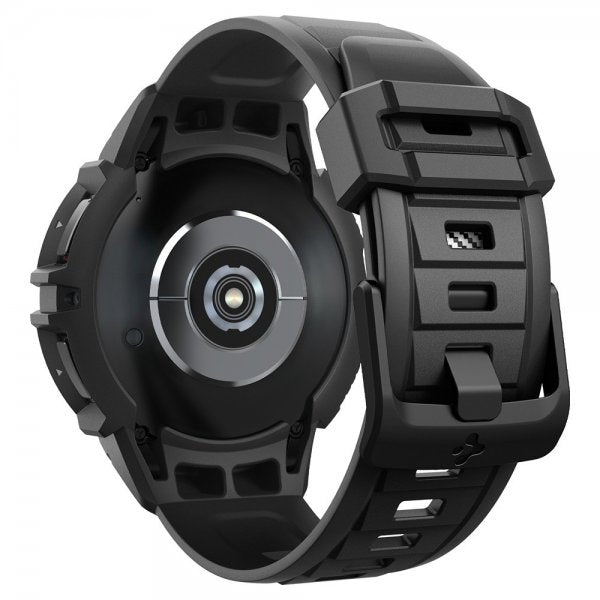 Spigen Samsung Galaxy Watch 6 Classic 47mm Skal og Armbånd Rugged Armor Pro Sort