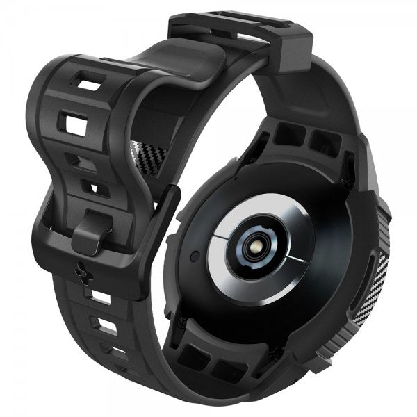 Spigen Samsung Galaxy Watch 6 Classic 47mm Skal og Armbånd Rugged Armor Pro Sort