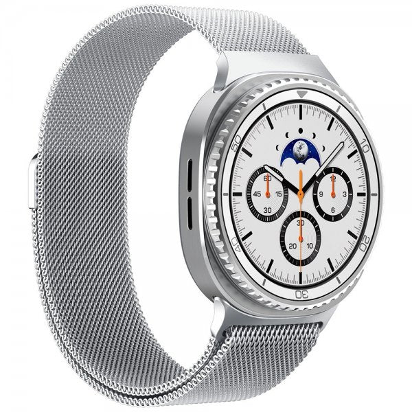 Spigen Samsung Galaxy Watch 8 40/44mm/Classic 46mm Rem Metal Fit Sølv
